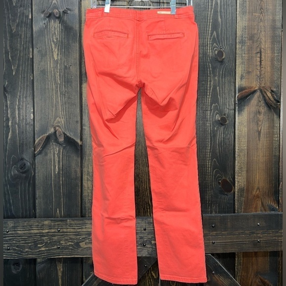 Anthropologie Pilcro and the Letterpress Pants Coral Straight Leg Jeans Mid Rise - Picture 4 of 7